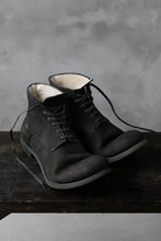 画像をギャラリービューアに読み込む, prtl "one make" Lace Up Boots (JAPAN Cow Reversed Leather / Hand Dyed BLACK)