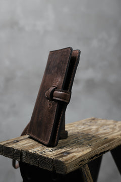 Load image into Gallery viewer, ISAMU KATAYAMA BACKLASH SMART PHONE CASE/PURSE / ITALY DOUBLE SHOULDER (DARK BROWN)