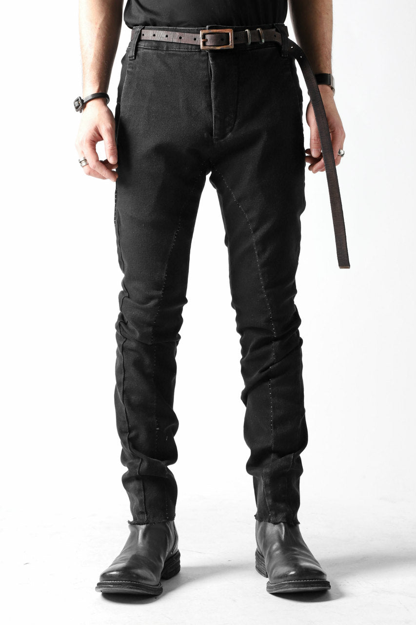 画像をギャラリービューアに読み込む, thomkrom OVER LOCKED SLIM TROUSERS / FADE STRETCH DENIM (BLACK)