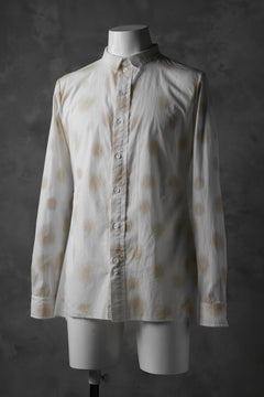 画像をギャラリービューアに読み込む, Aleksandr Manamis Raw Hallf Collar Shirt / Tea Stain Dot