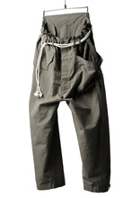 画像をギャラリービューアに読み込む, ISAMU KATAYAMA BACKLASH WIDE TAPERED PANTS / SALT SHRINKAGE TYPEWRITER CLOTH