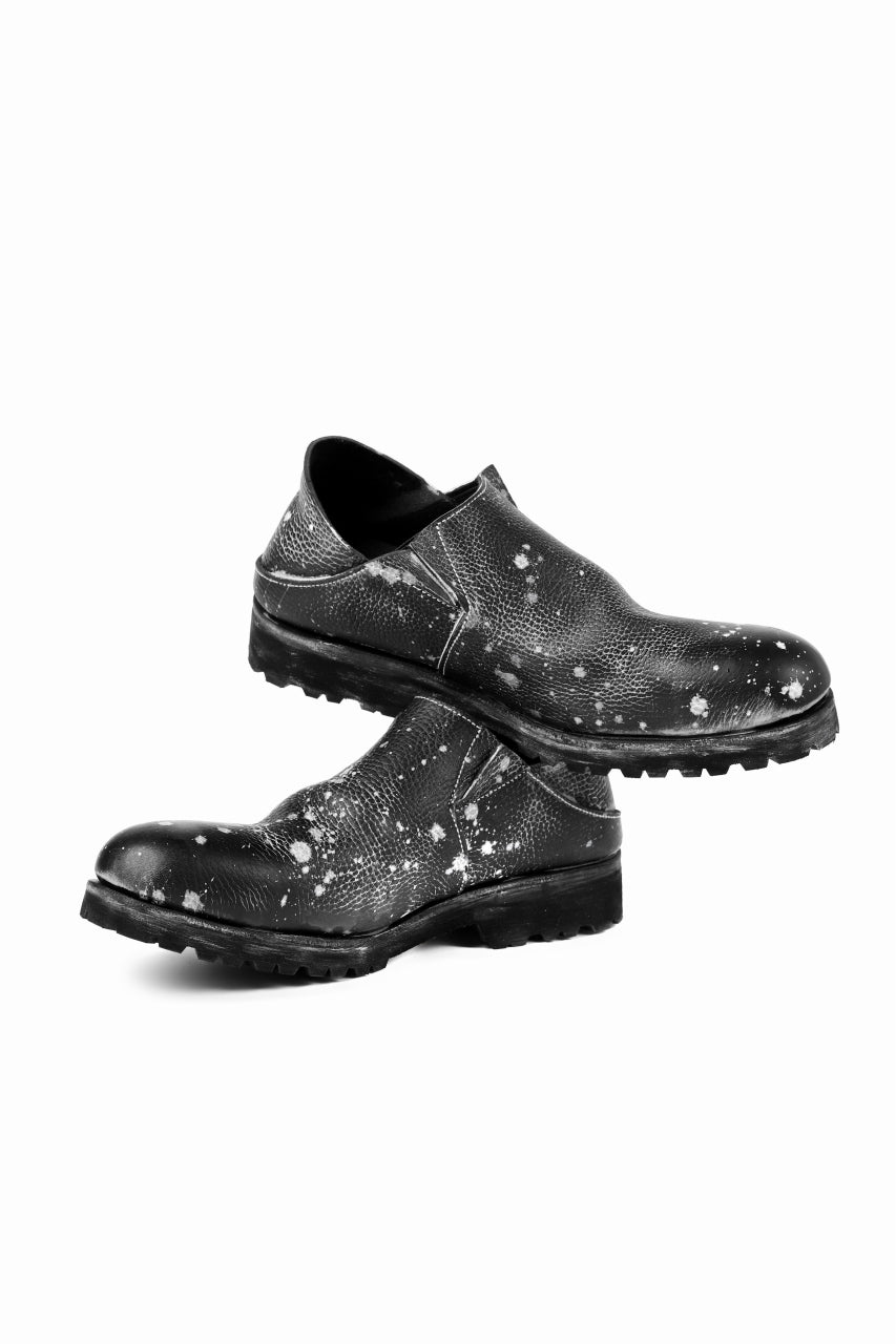 画像をギャラリービューアに読み込む, Portaille exclusive PL5 VB Slipon Shoes / Oiled Kip handpainted (BLACK)