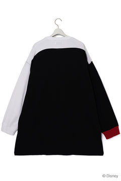 画像をギャラリービューアに読み込む, FACETASM × DISNEY Collaboration MICKEY ASYMMETRIC LONG SLEEVE TEE (BLACK)