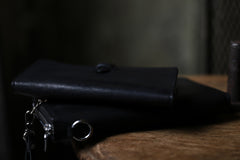 Load image into Gallery viewer, ISAMU KATAYAMA BACKLASH SMART PHONE CASE / PURSE LARGE / ITALY DOUBLE SHOULDER (BLACK)