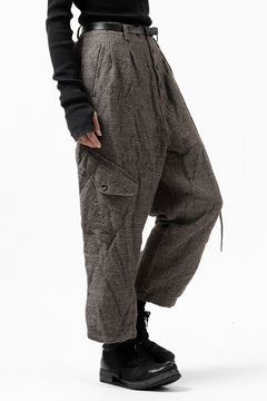 画像をギャラリービューアに読み込む, YUTA MATSUOKA buggy trousers / primitive wool (brown)