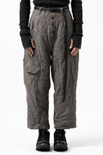 画像をギャラリービューアに読み込む, YUTA MATSUOKA buggy trousers / primitive wool (brown)