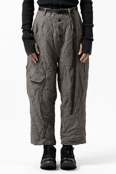 画像をギャラリービューアに読み込む, YUTA MATSUOKA buggy trousers / primitive wool (brown)