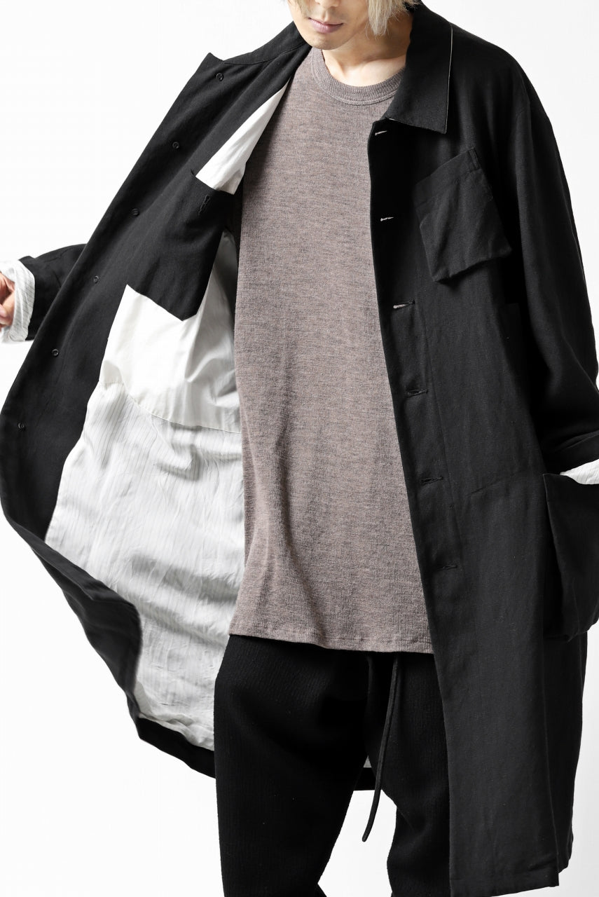 画像をギャラリービューアに読み込む, KLASICA KISTEL WORK COAT / MONOTONE HOUND TOOTH (BLACK)