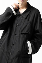 画像をギャラリービューアに読み込む, KLASICA KISTEL WORK COAT / MONOTONE HOUND TOOTH (BLACK)
