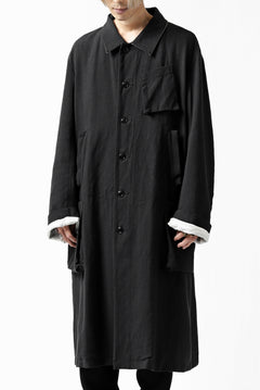 画像をギャラリービューアに読み込む, KLASICA KISTEL WORK COAT / MONOTONE HOUND TOOTH (BLACK)