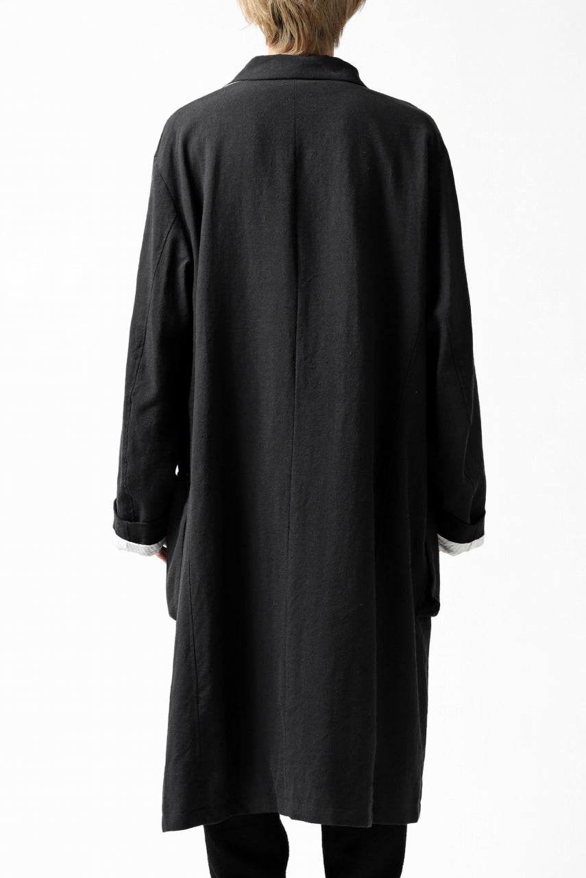 画像をギャラリービューアに読み込む, KLASICA KISTEL WORK COAT / MONOTONE HOUND TOOTH (BLACK)