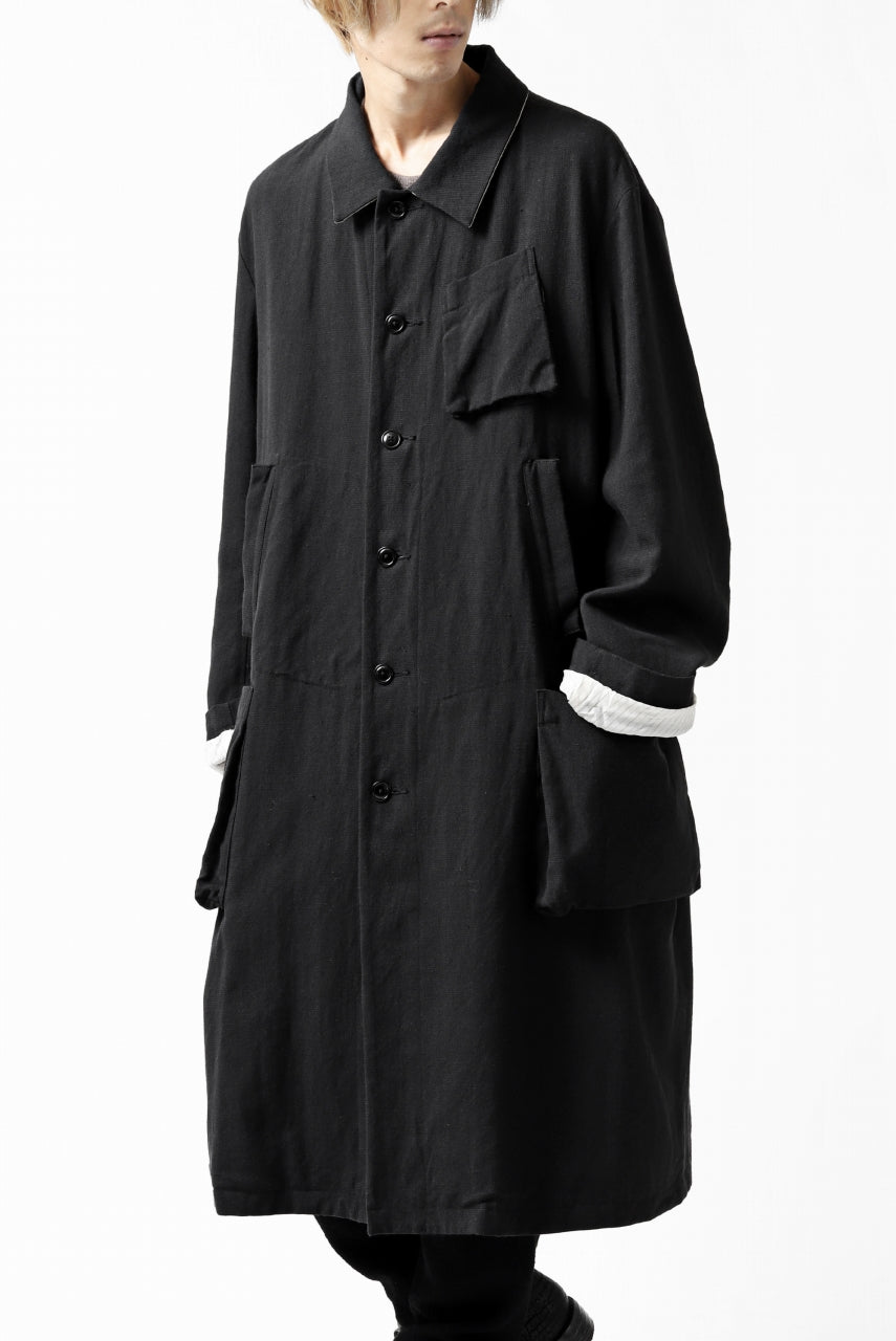 画像をギャラリービューアに読み込む, KLASICA KISTEL WORK COAT / MONOTONE HOUND TOOTH (BLACK)
