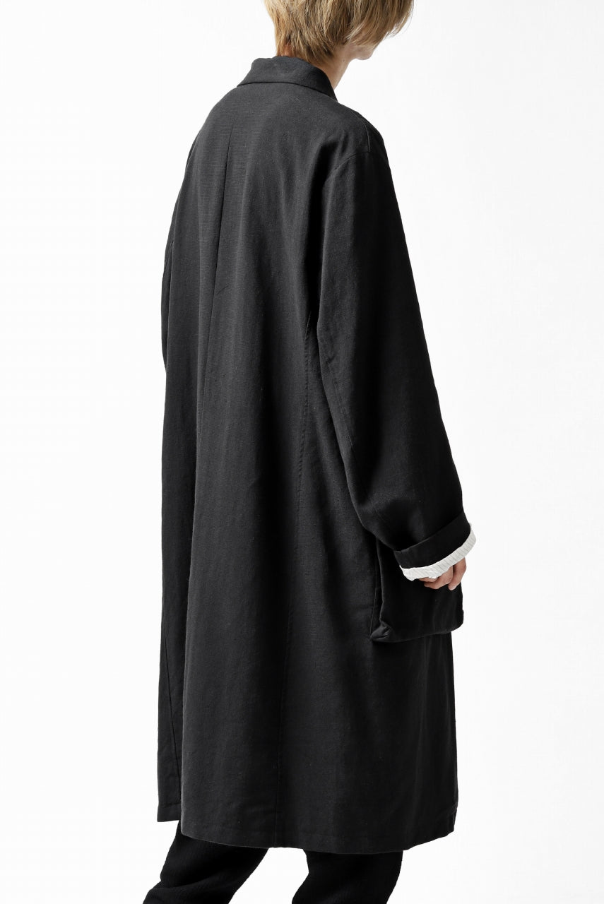 画像をギャラリービューアに読み込む, KLASICA KISTEL WORK COAT / MONOTONE HOUND TOOTH (BLACK)