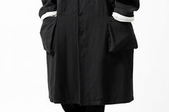 画像をギャラリービューアに読み込む, KLASICA KISTEL WORK COAT / MONOTONE HOUND TOOTH (BLACK)