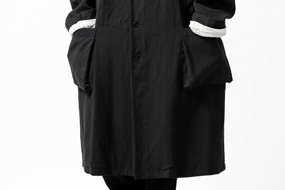 画像をギャラリービューアに読み込む, KLASICA KISTEL WORK COAT / MONOTONE HOUND TOOTH (BLACK)