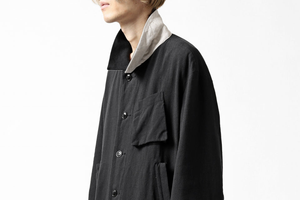 画像をギャラリービューアに読み込む, KLASICA KISTEL WORK COAT / MONOTONE HOUND TOOTH (BLACK)