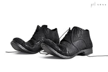 画像をギャラリービューアに読み込む, prtl x 4R4s exclusive Derby Shoes / CordovanSplit "No3-1M" (BLACK)