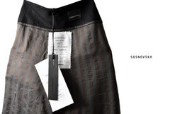 画像をギャラリービューアに読み込む, SOSNOVSKA exclusive CLOWN STYLE LINEN PANTS (BLACK)