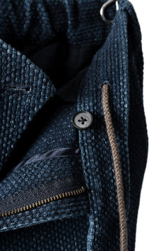 画像をギャラリービューアに読み込む, COLINA SASHIKO CURVED TROUSERS (INDIGO)