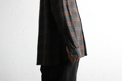 画像をギャラリービューアに読み込む, COLINA GARDENER CHECK SHIRT / SOFT FLANNEL (GREY x BROWN)