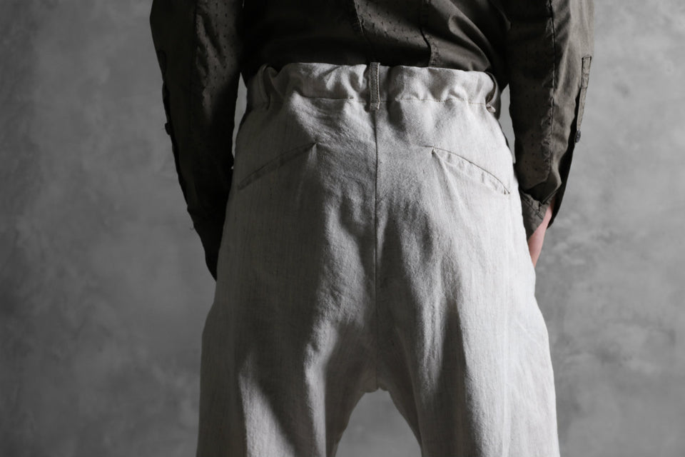 画像をギャラリービューアに読み込む, masnada PANTA BAGGY VAN 6POCKETS / CRUMPLED LINEN COTTON (CHALK)