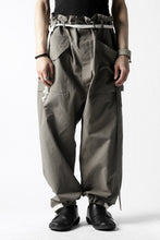 画像をギャラリービューアに読み込む, ISAMU KATAYAMA BACKLASH WIDE TAPERED PANTS / SALT SHRINKAGE TYPEWRITER CLOTH