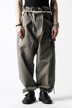 画像をギャラリービューアに読み込む, ISAMU KATAYAMA BACKLASH WIDE TAPERED PANTS / SALT SHRINKAGE TYPEWRITER CLOTH