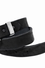 Load image into Gallery viewer, ISAMU KATAYAMA BACKLASH PIN-BELT 35mm / DOUBLE-SHOULDER OBJECT DYED (BLACK)