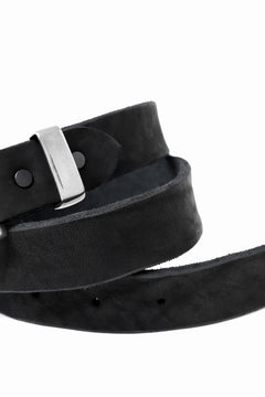 Load image into Gallery viewer, ISAMU KATAYAMA BACKLASH PIN-BELT 35mm / DOUBLE-SHOULDER OBJECT DYED (BLACK)