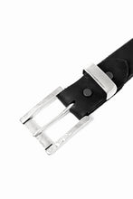 Load image into Gallery viewer, ISAMU KATAYAMA BACKLASH PIN-BELT 35mm / DOUBLE-SHOULDER OBJECT DYED (BLACK)