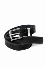 Load image into Gallery viewer, ISAMU KATAYAMA BACKLASH PIN-BELT 35mm / DOUBLE-SHOULDER OBJECT DYED (BLACK)