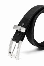 Load image into Gallery viewer, ISAMU KATAYAMA BACKLASH PIN-BELT 35mm / DOUBLE-SHOULDER OBJECT DYED (BLACK)