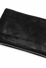 Load image into Gallery viewer, ISAMU KATAYAMA BACKLASH exclusive ROUND FASTNER WALLET / DOUBLE-SHOULDER OBJECT DYED (BLACK)