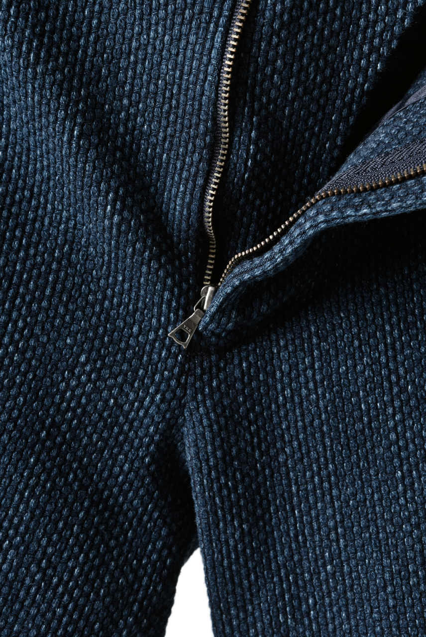 画像をギャラリービューアに読み込む, COLINA SASHIKO CURVED TROUSERS (INDIGO)
