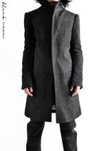 Load image into Gallery viewer, blackcrow standcollar tailorcoat (wool dark check)
