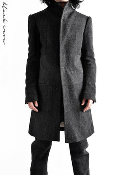 Load image into Gallery viewer, blackcrow standcollar tailorcoat (wool dark check)