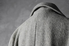 画像をギャラリービューアに読み込む, sus-sous foot guards great coat / W100 Harris melton raised washer (TOP GREY BEIGE)