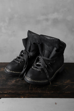 画像をギャラリービューアに読み込む, A DICIANNOVEVENTITRE A1923 Norwegian Laced Boots SH2 / Cavallo Oilo (NERO)