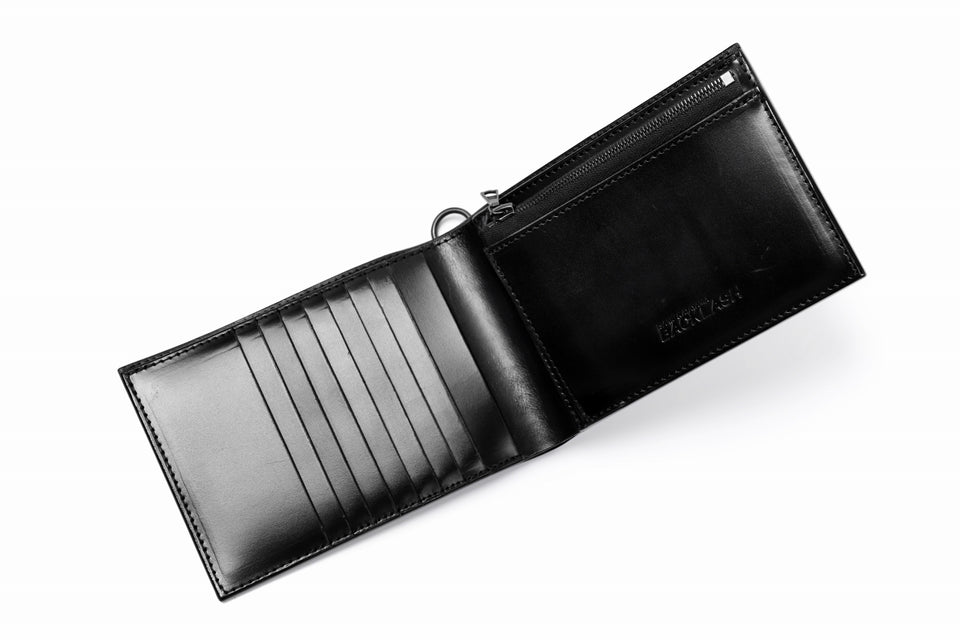 Load image into Gallery viewer, ISAMU KATAYAMA BACKLASH BILLFOLD WALLET / BRIDLE LEATHER (BLACK)