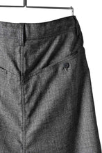 画像をギャラリービューアに読み込む, N/07 "MAUSK Detail" Three Dimensional Wide Tuck / Dart Cropped Pants #2 (GREY)
