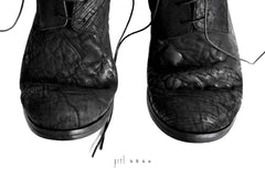画像をギャラリービューアに読み込む, prtl x 4R4s exclusive Derby Shoes / CordovanSplit "No3-1M" (BLACK)