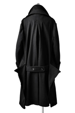 画像をギャラリービューアに読み込む, Yohji Yamamoto DOUBLE DEFORMED TRENCH COAT (BLACK)