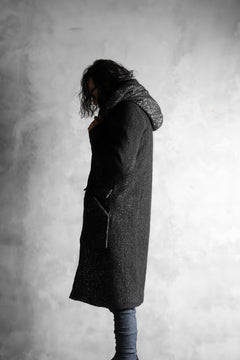 画像をギャラリービューアに読み込む, PAL OFFNER PADDED HOODNECK COAT (TWEEDY MELANGE)