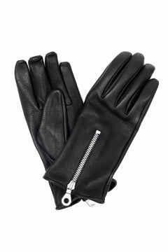 画像をギャラリービューアに読み込む, ISAMU KATAYAMA BACKLASH SMOOTH DEERSKIN ZIPPER GLOVE (BLACK)