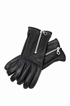 画像をギャラリービューアに読み込む, ISAMU KATAYAMA BACKLASH SMOOTH DEERSKIN ZIPPER GLOVE (BLACK)