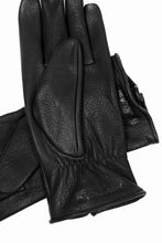 画像をギャラリービューアに読み込む, ISAMU KATAYAMA BACKLASH SMOOTH DEERSKIN ZIPPER GLOVE (BLACK)