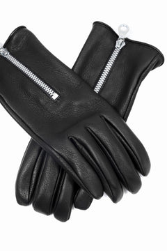 画像をギャラリービューアに読み込む, ISAMU KATAYAMA BACKLASH SMOOTH DEERSKIN ZIPPER GLOVE (BLACK)