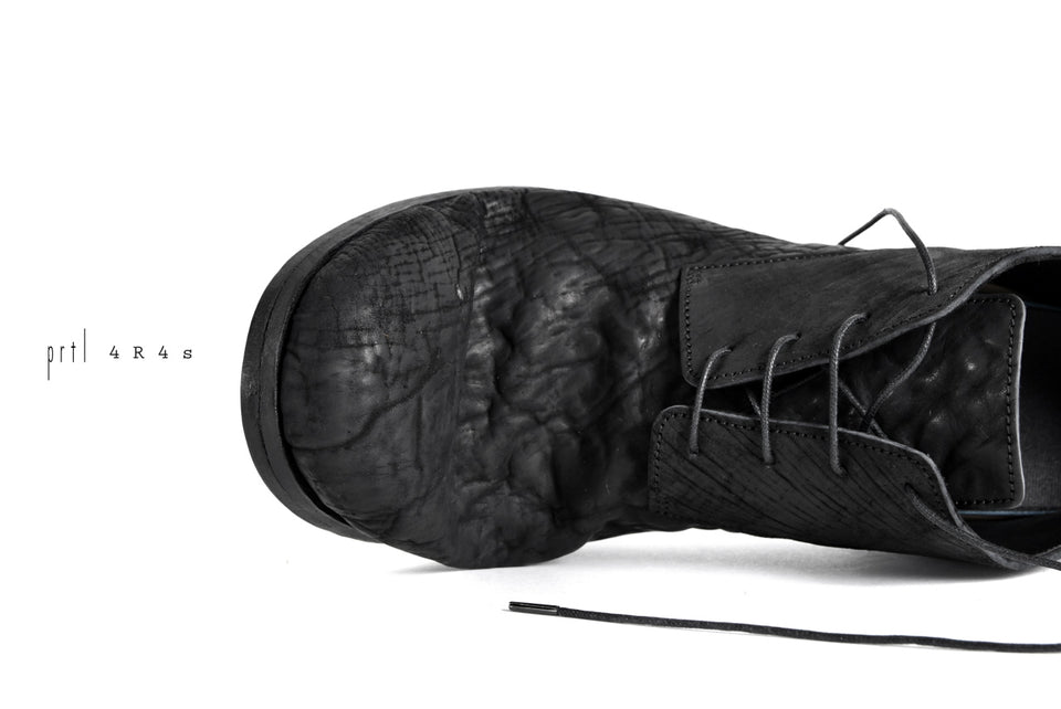 画像をギャラリービューアに読み込む, prtl x 4R4s exclusive Derby Shoes / CordovanSplit "No3-1M" (BLACK)