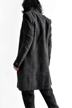 Load image into Gallery viewer, blackcrow standcollar tailorcoat (wool dark check)