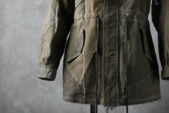 画像をギャラリービューアに読み込む, BACKLASH x LOOM exclusive RECONSTRUCTIVE HOODED JACKET / VINTAGE MILITARY CANVAS